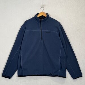 Timberland Navy Blue Quarter Zip Fleece Pullover XL